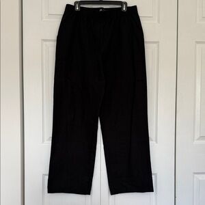 Elegant Black Straight Leg Women's Pants